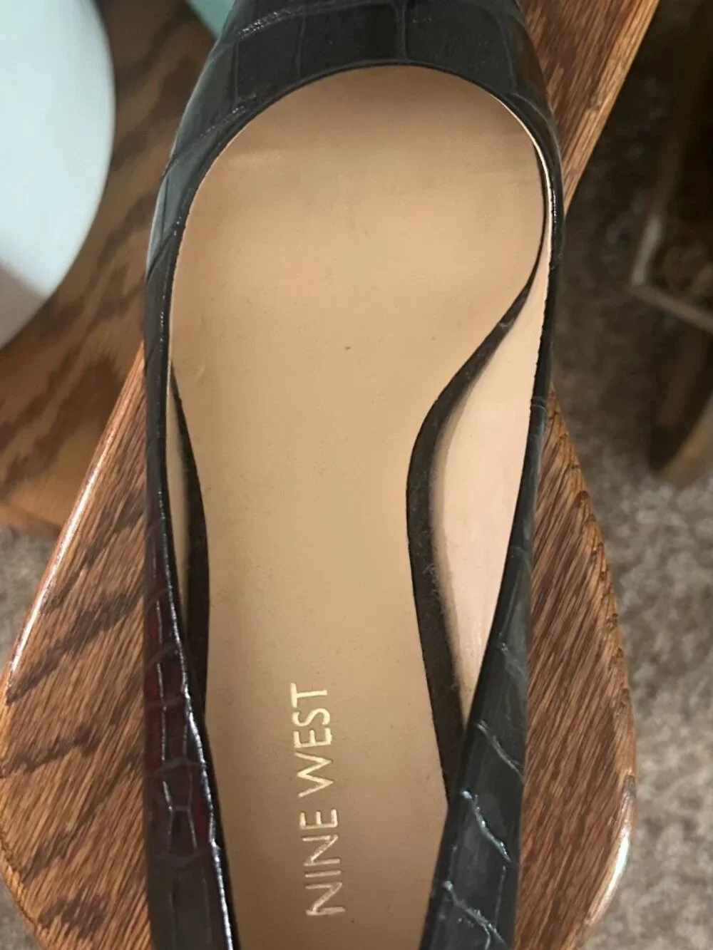 Nine West Black Closed Toed Heels